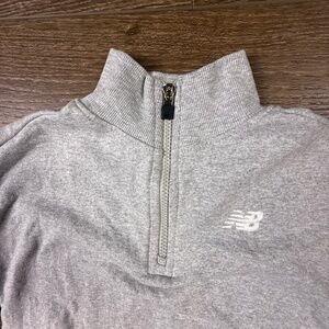 New Balance Girls Quarter Zip Pullover Sweatshirt Gray S 7/8 NWT Athletic